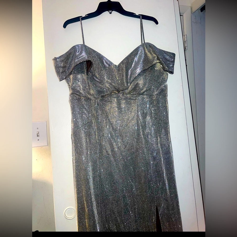 Silver sparkling Gown